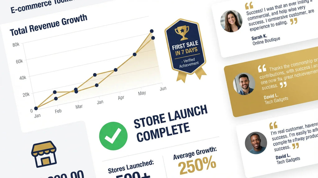 Results Dashboard - Launch Your Store in 7 Days